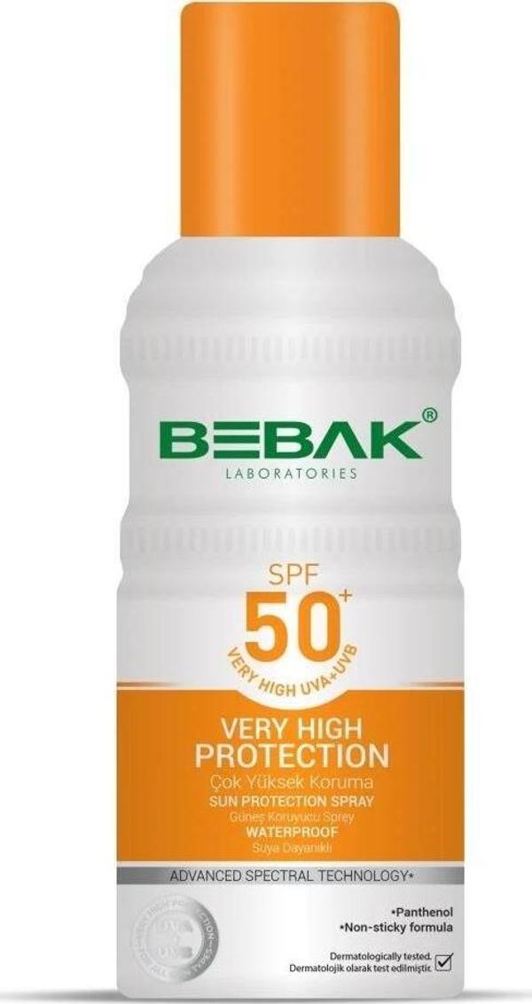 Bebak Güneş Koruyucu Sprey 50+ Faktör 150 Ml - Image 1