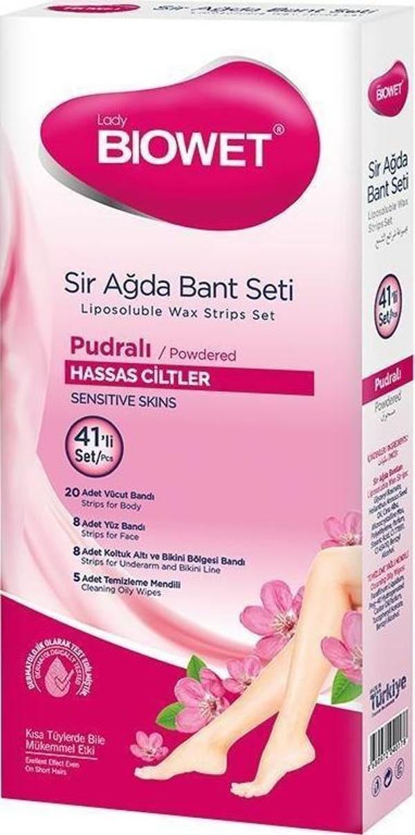 Bıowet Sir Ağda Bant Seti 41 Li Pudralı Hassas Ciltler - Image 1
