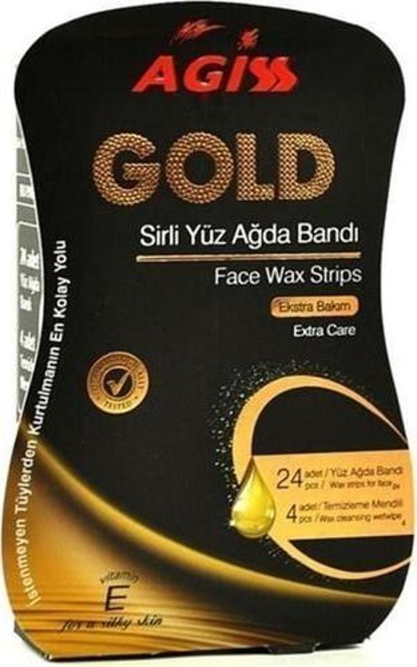 Agiss Sirli Yüz Ağda Bant 28 Li Gold Tüm Ciltler İçin - Image 1