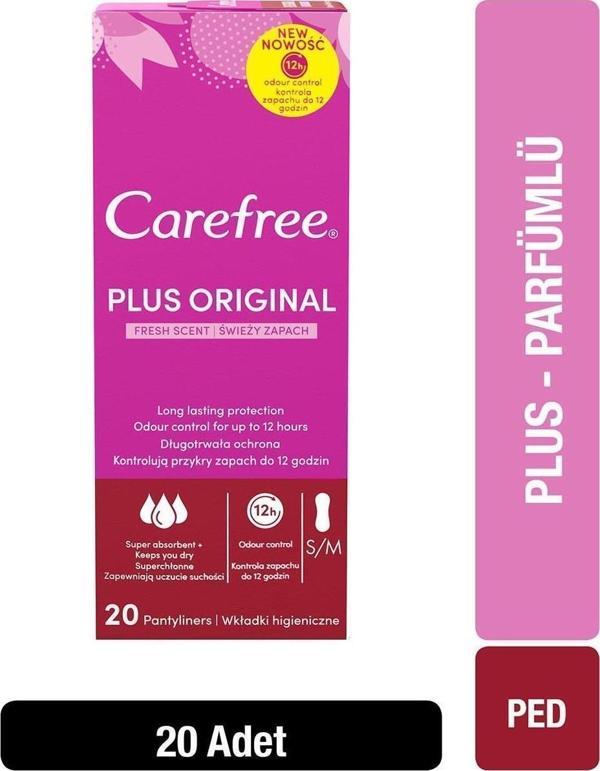 Carefree Günlük Ped Plus Orıgınal Normal 20 Li - Image 1