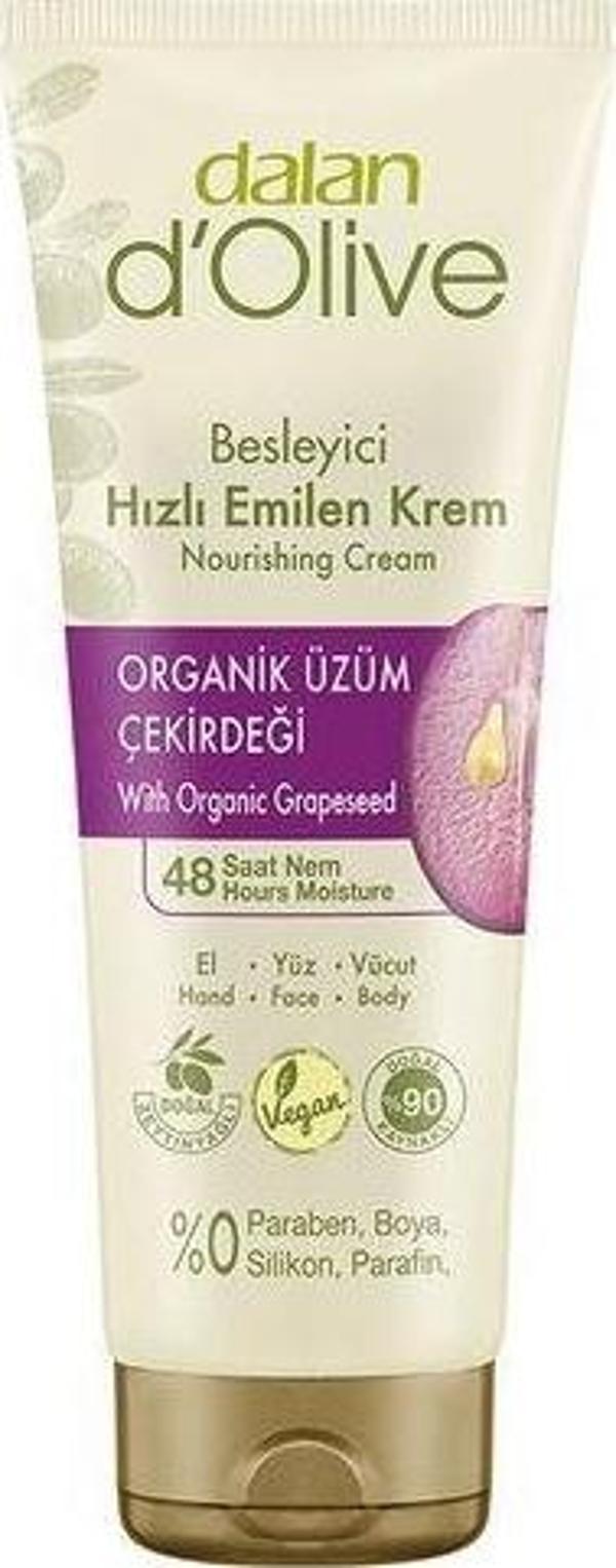 Dalan Dolive Organik Üzüm Çekirdeği Özlü Tüp Krem 250 Ml - Image 1