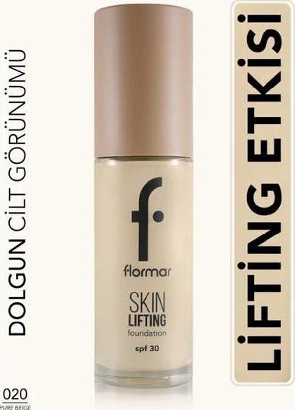 Flormar Skın Lıftıng Foundation 020 Pure Beıge 30 Ml - Image 1