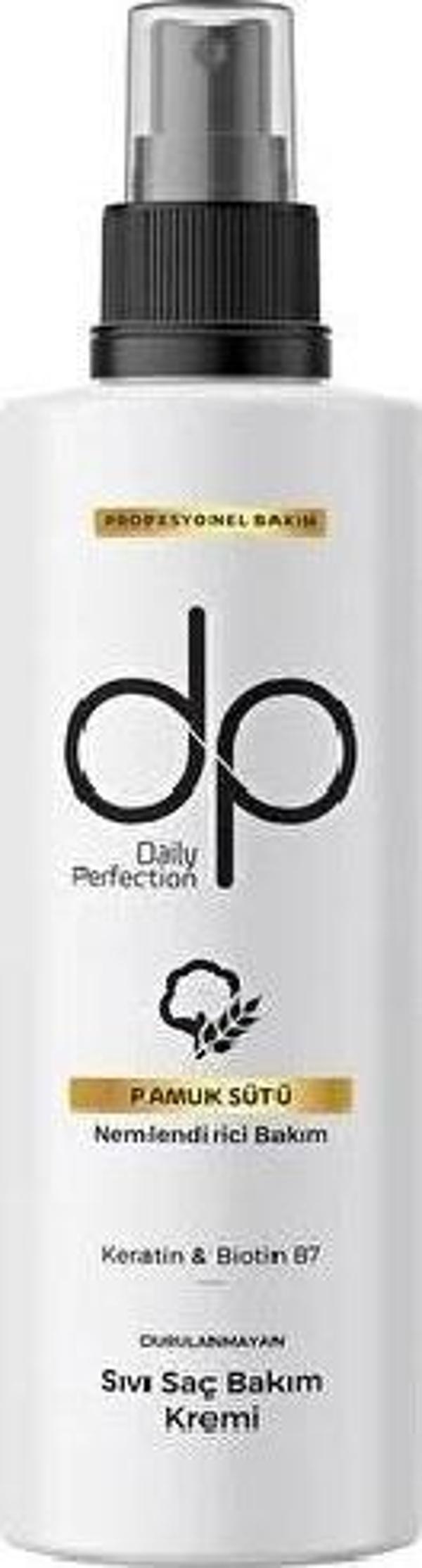 Dp Sıvı Saç Kremi Nemlendirici Bakım Pamuk Sütü 180 Ml - Image 1