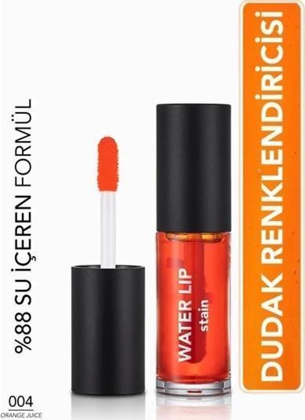 Flormar Water Lıp Tint Stain 004 Orange Juice - Image 1