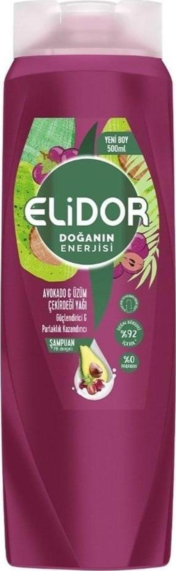 Elidor Şampuan Doğanın Enerjisi Kalın Ve Gür Büyük Boy 500 Ml - Image 1