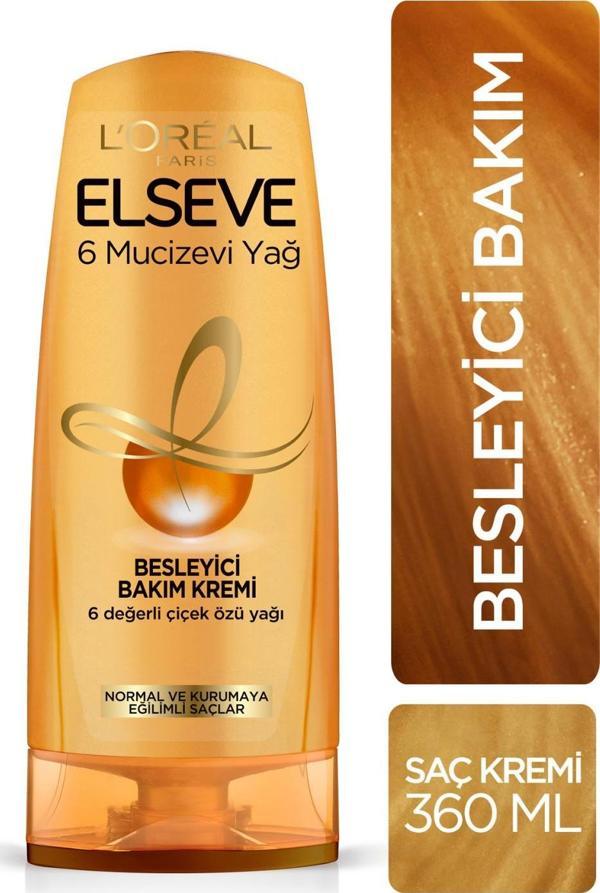 L'Oréal Paris Elseve 6 Mucizevi Yağ Besleyici Bakım Kremi 360 ml - Image 1