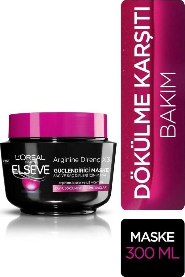Loreal Elseve Saç Maskesi Argınıne Dökülme Karşıtı 300 Ml - Image 1