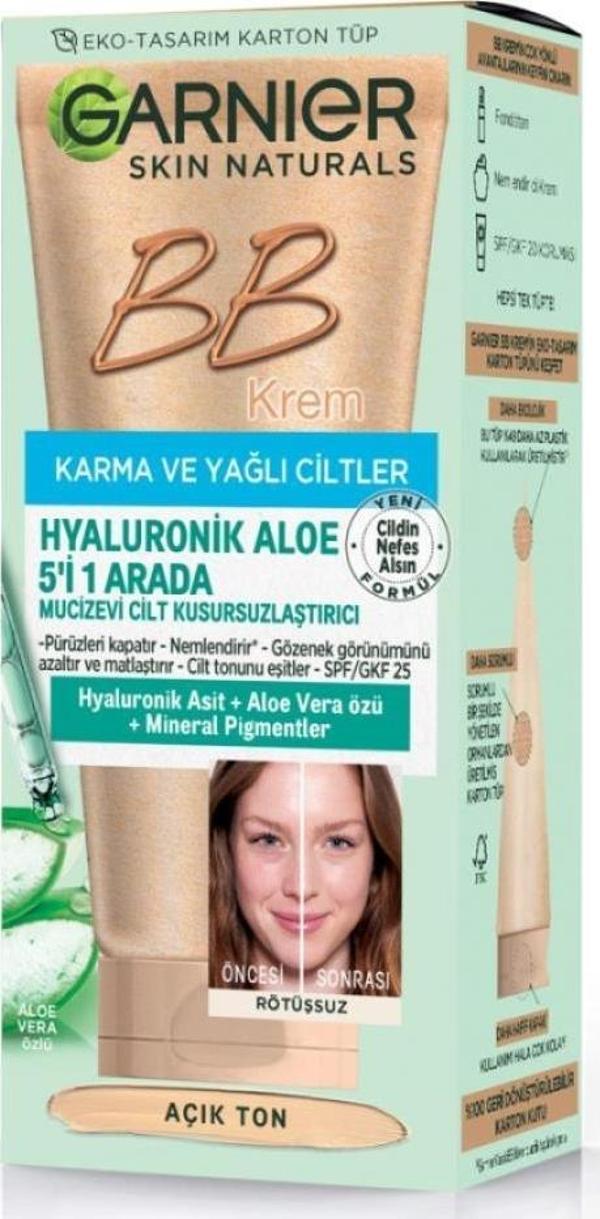 Garnıer Bb Krem Hyaluronik Aloe Açık Ton 50 Ml - Image 1