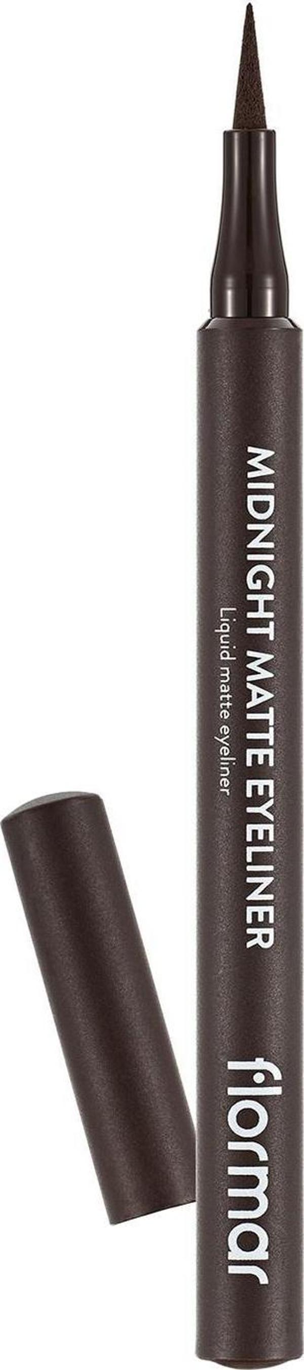 Flormar Mıdnıght Matte Eyelıner Mat Kahve - Image 1