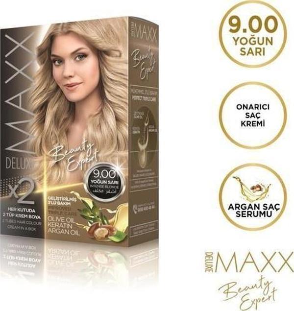 Maxx Deluxe Saç Boyası 9.00 Yoğun Sarı - Image 1