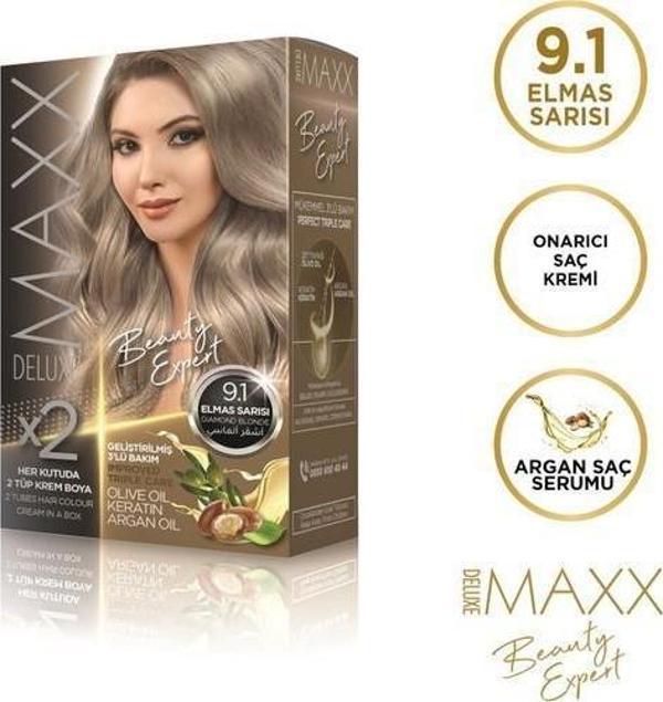 Maxx Deluxe Saç Boyası 9.1 Elmas Sarısı - Image 1