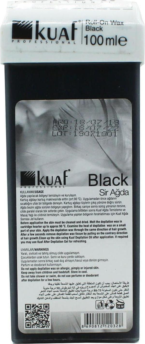 Kuaf Kartuş Sir Ağda Black 100 Ml - Image 1