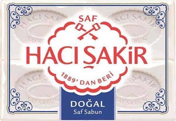 Hacı Şakir Banyo Sabunu Doğal 4 Lü 600 Gr - Image 1