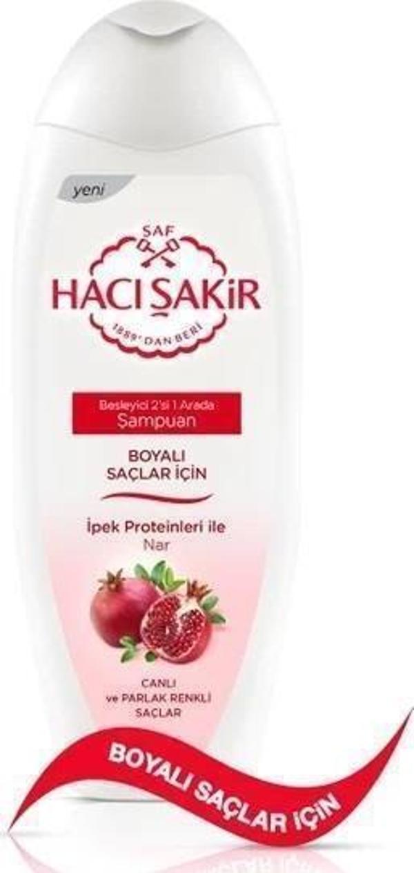 Hacı Şakir Şampuan Nar Boyalı Saçlar 2in1 500 Ml - Image 1