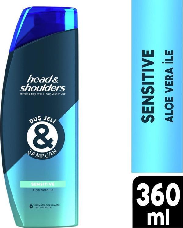 Head Shoulders Duş Jeli Ve Şampuan Sensıtıve Aloe Vera Özlü 360 Ml - Image 1