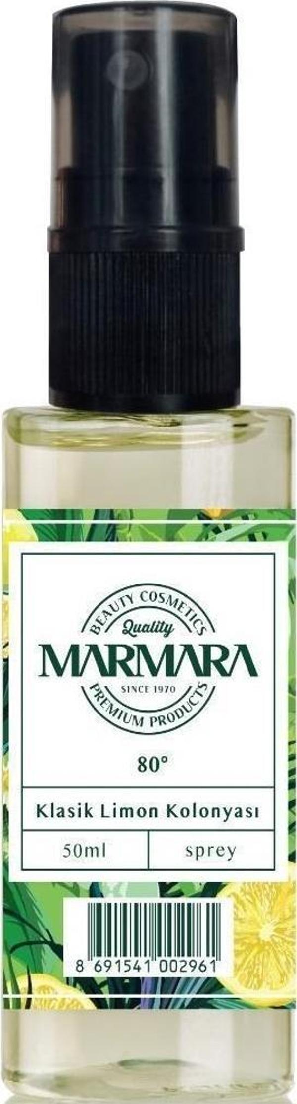 Marmara Klasik Limon Kolonyası Mini Sprey 50 Ml - Image 1