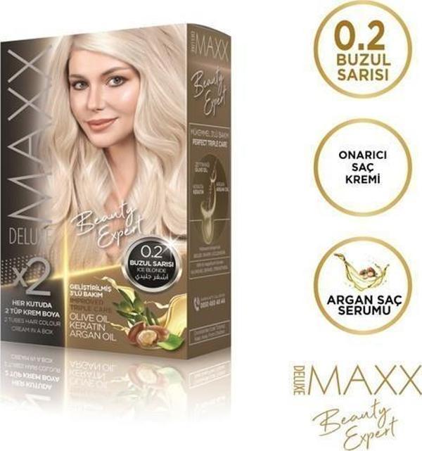 Maxx Deluxe Saç Boyası 0.2 Buzul Sarısı - Image 1