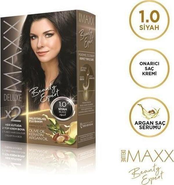 Maxx Deluxe Saç Boyası 1.0 Siyah - Image 1