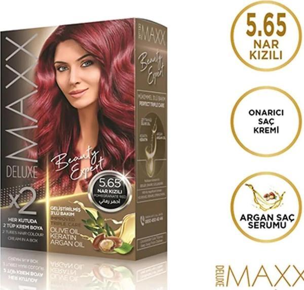 Maxx Deluxe Saç Boyası 5.65 Çilek Kırmızısı - Image 1