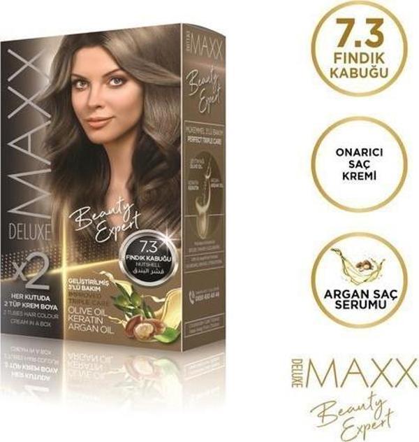 Maxx Deluxe Saç Boyası 7.3 Fındık Kabuğu - Image 1