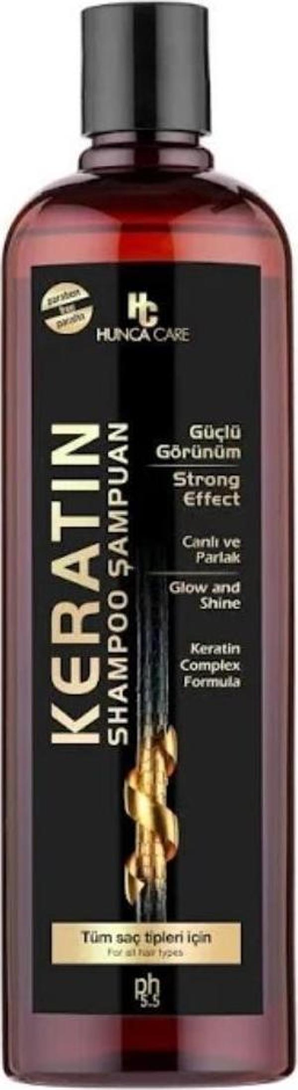 Hunca Care Şampuan Keratın Özlü Canlı Ve Parlak Saçlar 700 Ml - Image 1