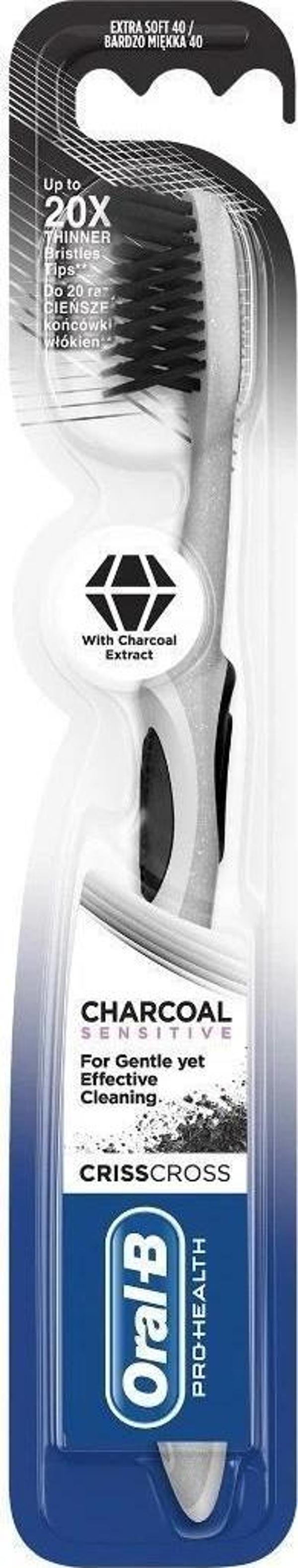 Oral-B Pro Health Charcoal Sensıtıve Crıss Cross Diş Fırçası Extra Soft - Image 1