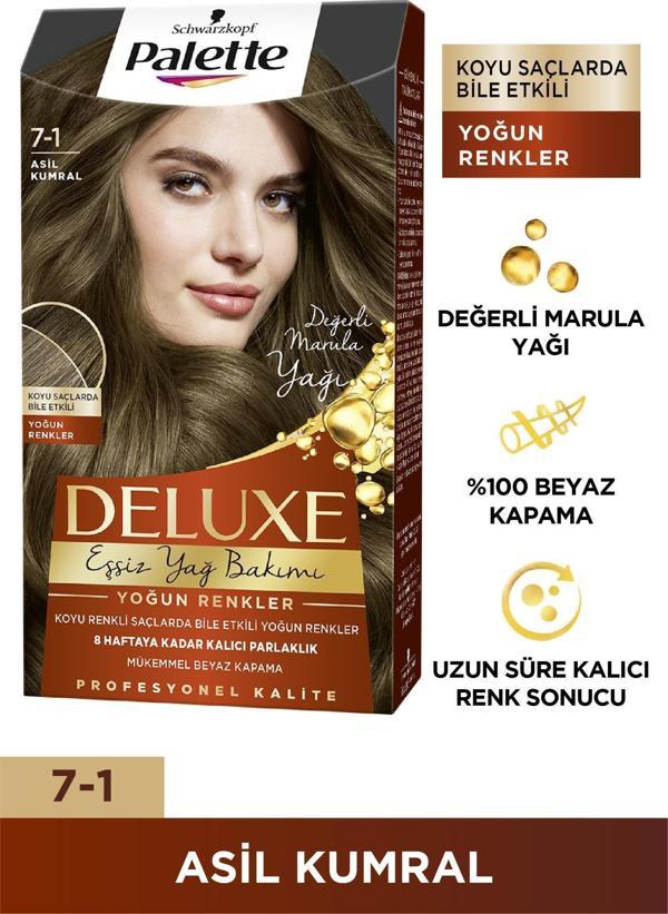 Palette Deluxe Saç Boyası 7-1 Asil Kumral - Image 1