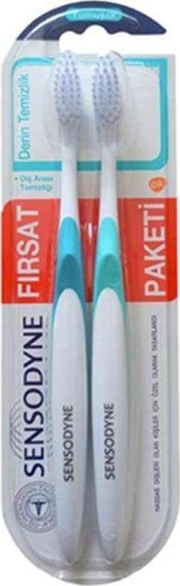 Sensodyne Derin Temizlik Diş Fırçası Yumuşak 1+1 - Image 1