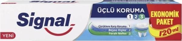 Signal Üçlü Koruma Diş Macunu 120 Ml - Image 1