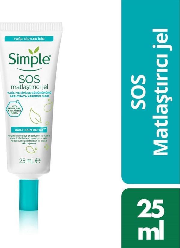 Simple Sos Matlaştırıcı Jel Sivilce Karşıtı 25 Ml - Image 1