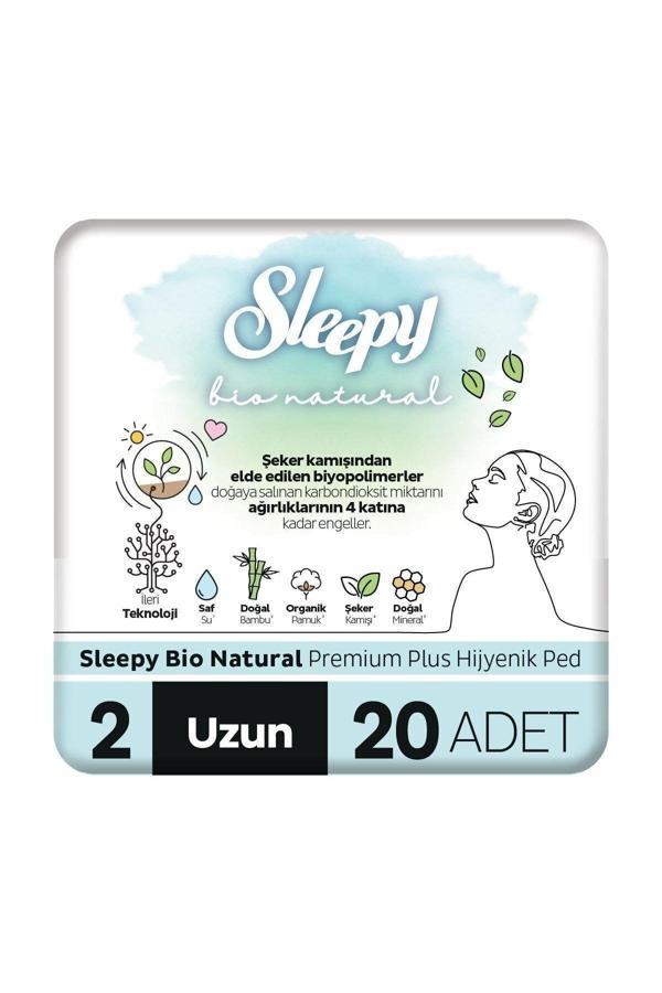 Sleepy Bio Natural Premium Plus Hijyenik Ped Uzun 20 Adet Ped - Image 1