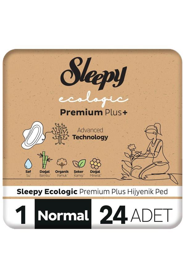Sleepy Ecologic Premium Plus Hijyenik Ped Normal 24 Adet Ped - Image 1