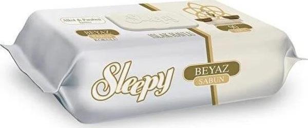 Sleepy Islak Havlu Beyaz Sabun Kapaklı 90 Lı - Image 1