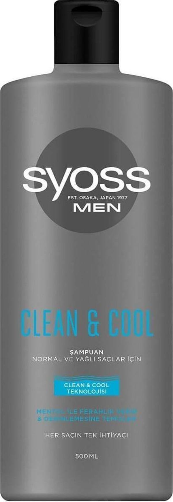 Syoss Men Şampuan Clean Cool Normal Ve Yağlı Saçlar İçin 500 Ml - Image 1