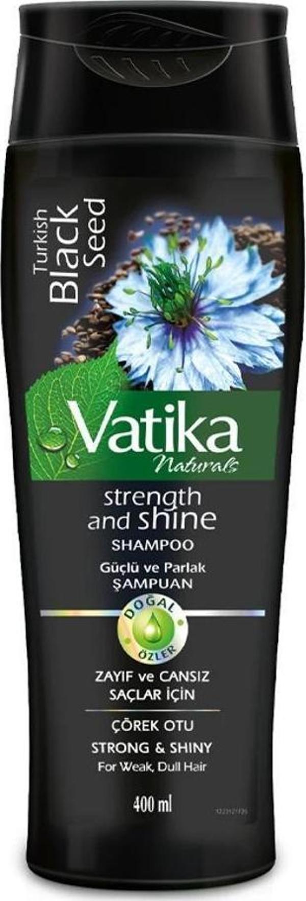 Vatika Naturals Şampuan Çörek Otu Özlü Zayıf Cansız Saçlar İçin 400 Ml - Image 1