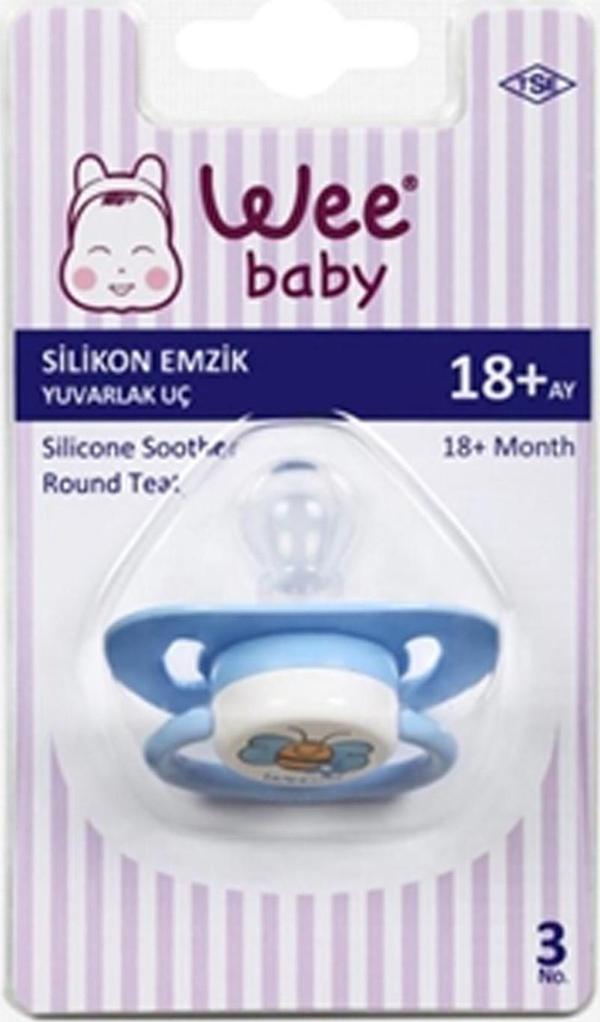Wee Baby Yuvarlak Uçlu Emzik 18+ Ay No 3 -831 - Image 1