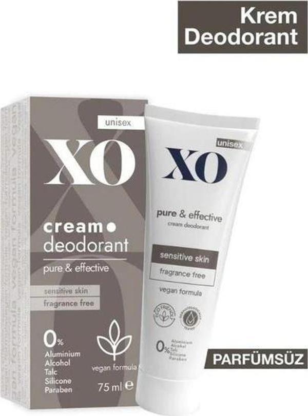 Xo Unisex Cream Deodorant Hassas Ciltler 75 Ml - Image 1