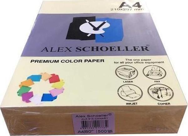 Alex Schoeller 515 A4 Fotokopi Kağıdı 500 lü Açık Sarı - Image 1