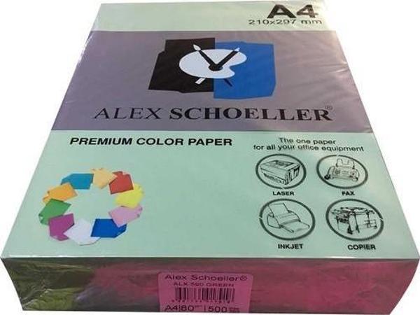Alex Schoeller 590 A4 Fotokopi Kağıdı 500 lü Yeşil - Image 1