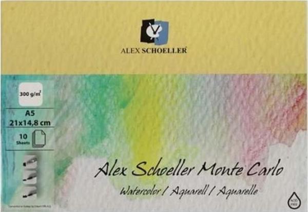 Alex Schoeller Monte Carlo A5 300 Gr. 10 Yp. Sulu Boya Kağıdı ALX-0234 - Image 1