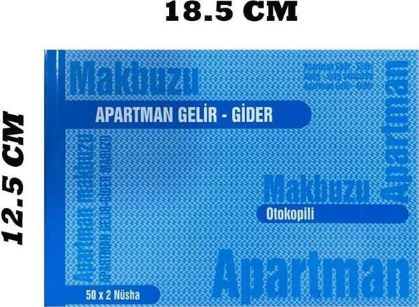 Gürmat Apartman Gelir-Gider Makbuzu 2/50 Otokopili Kod : 031 3'LÜ - Image 1
