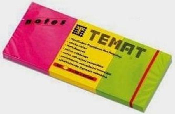 Temat 3x50x40 mm Not Kağıdı Karışık Renk - Image 1