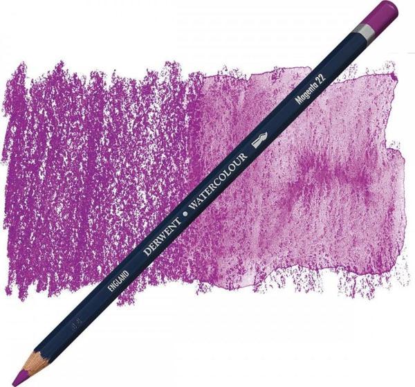 22 Magenta Derwent Watercolour Suluboya Kalemi - Image 1