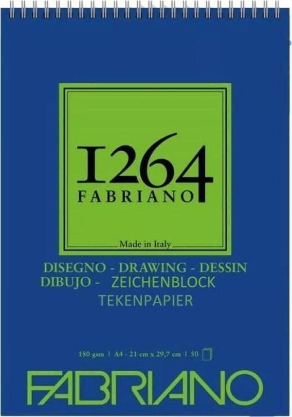 FABRIANO 1264 DRAWING A4 - 180 GR - F-1264 RESİM DEFTERİ - ÜST SPİRALLİ  - Image 1