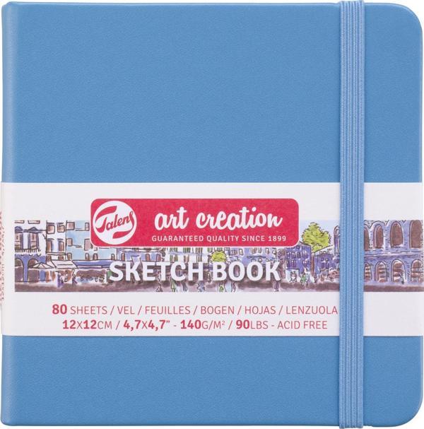 TAC SK.BLCK L.BLUE 12X12 140G SKETCHBOOK - Image 1