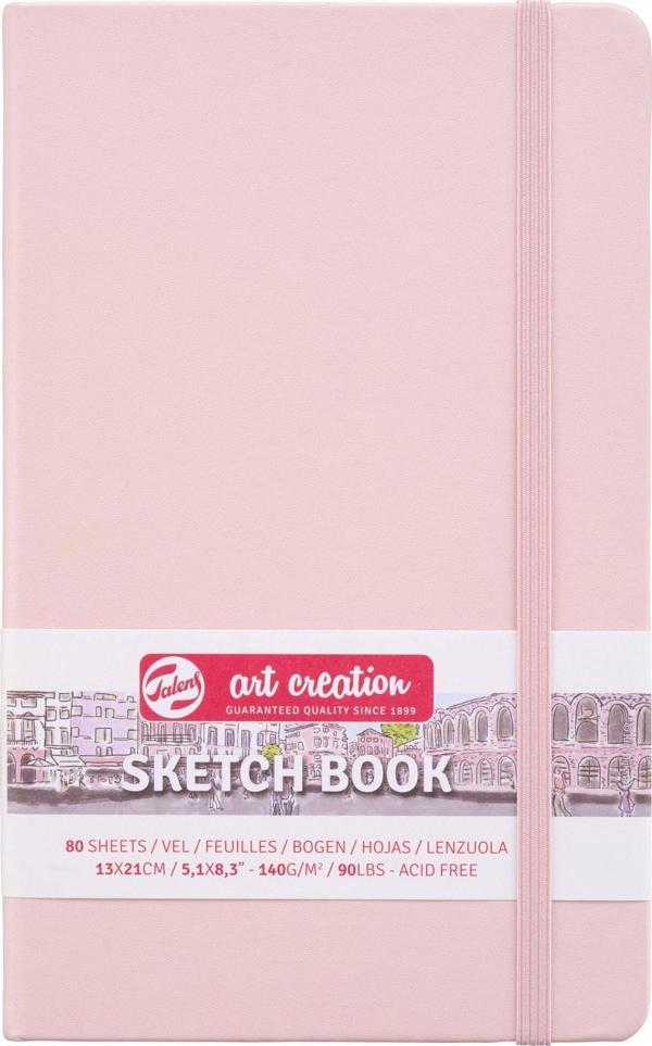 TAC SK.BLCK P.PINK 13X21 140G SKETCHBOOK - Image 1