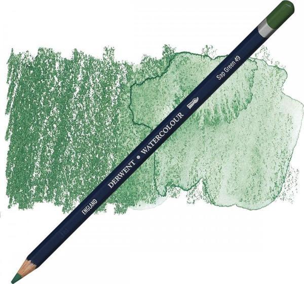 49 Sap Green Derwent Watercolour Suluboya Kalemi - Image 1
