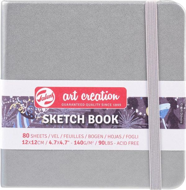 TAC SKETCH BOOK SHINY SILVER 12X12 140GR - Image 1