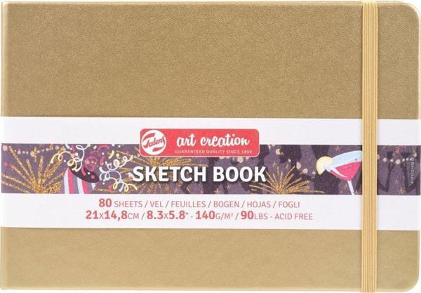 TAC SKETCH BOOK WHITE GOLD 21X15 140GR - Image 1