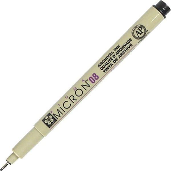 SAKURA PIGMA MICRON 08 SİYAH 0.5 MM  - Image 1